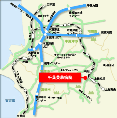 千葉 施設の地図